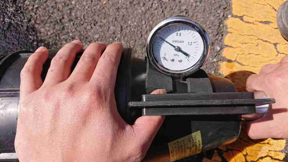 ピトーゲージ（放水圧力装置）の正常範囲