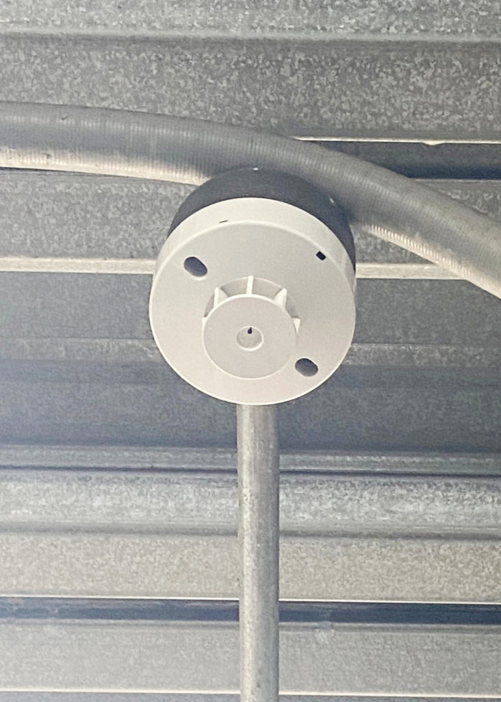 新しい熱感知器の設置後