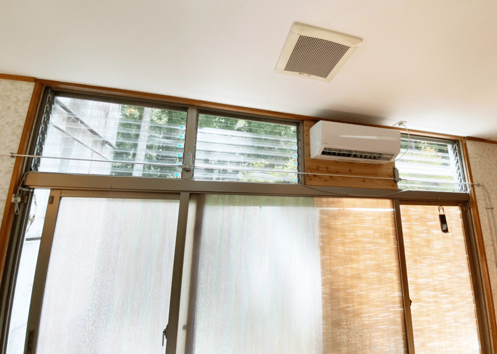 福祉施設のケーブル式排煙窓の交換後